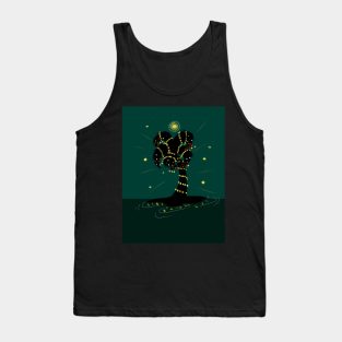 Christmas palms - Green horizon Tank Top